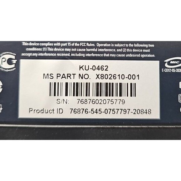 Microsoft Natural Ergonomic Keyboard 4000 v1.0 KU-0462 USB Model 1048 - Picture 2 of 7